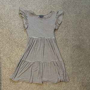 Striped Black and tan Women's Dress
